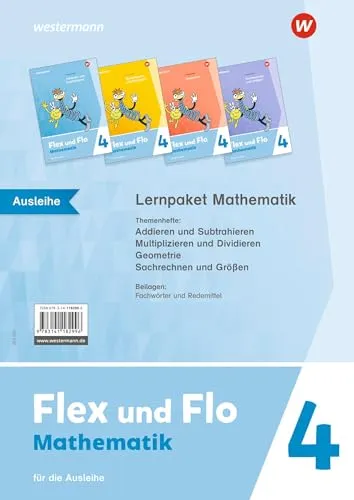 Flex und Flo - Ausgabe 2021: Lernpaket Mathematik 4 - Mathematik Schulbücher, umfassendes Lernpaket zur Unterstützung von Schülern der 4. Klasse