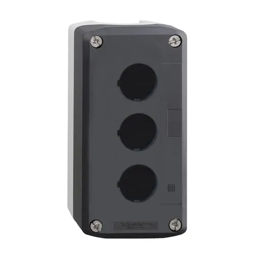 Schneider Electric XAL-D - Leergehäuse aus Kunststoff, stoßfest und schmutzabweisend für rauen Einsatz, kompatibel mit XB5 Drucktastern und Joysticks