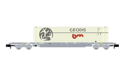 Arnold HN6649 SNCF/Novatrans Containerwagen Sgss GEODIS Container EpV neu Spur N