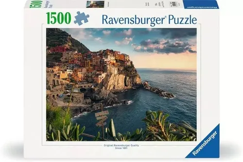 Ravensburger Puzzle 1500 Teile Cinque Terre - Hochwertiges 1500 Teile Puzzle der malerischen Cinque Terre, ideal für entspannte Stunden und zur Förderung der Konzentration.