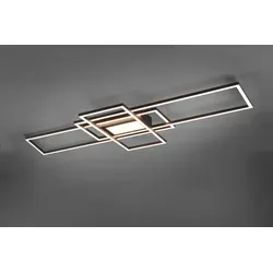 Trio LED-Deckenleuchte - Grau, 105 cm breit, hochwertiges Design für stilvolle Räume, Black Friday Deal