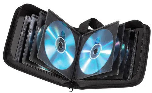 hama 40er CD-/DVD-Tasche Wallet schwarz, 1 St. 33831