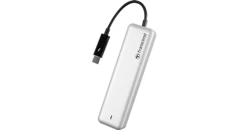 Transcend 240 GB JetDrive 855 Portable SSD - Externe Festplatten, Hochgeschwindigkeit für Mac, ideal für Video-Editing und Gaming mit fortschrittlichem Datenschutz.