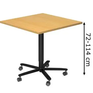 Hammerbacher Stehtisch ST88, höhenverstellbar in Buche von Hammerbacher