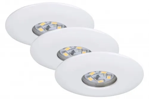 Briloner 3er Set LED Einbauleuchten Attach weiß Ø 4,5 cm