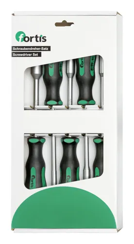 Fortis Steckschlüssel-Schraubendreher-Satz 5-teilig 5-13 mm