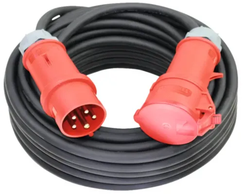 CEE Verlängerung 10m 32A 400V IP44 H07RN-F - Robuste 10m CEE Verlängerung für professionelle Anwendungen. Ideal für Bau, Industrie und mobile Nutzung. Mit IP44 Schutzart für zuverlässige Stromversorgung unter anspruchsvollen Bedingungen.