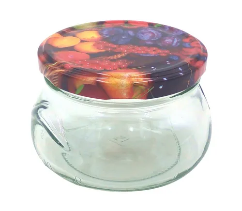BURI Einmachglas Einmachglas 300ml Vorratsglas Einweckglas Marmeladenglas Schraubdeckel, Glas
