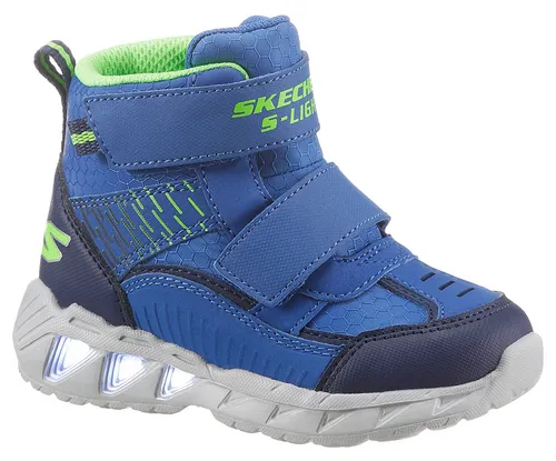 Skechers MAGNA LIGHTS Klettstiefel mit Blinkfunktion - Stiefel für Kinder mit praktischen Klettverschlüssen und motivierender Blinkfunktion, ideal für stressfreies Anziehen und mehr Spaß an Bewegung.