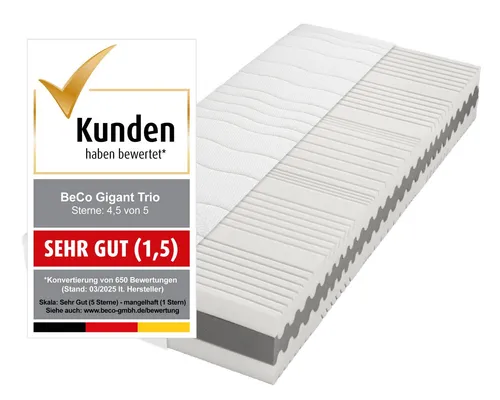 Komfortschaummatratze Matratze Gigant Trio KS von BeCo