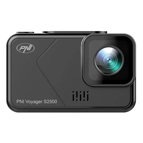 PNI 2 Dashcam 4K Ultra HD mit Parkmodus und Wi-Fi - Dashcam mit 4K Ultra HD Auflösung, Parkmodus und Wi-Fi für optimale Fahrzeugüberwachung und Sicherheit.