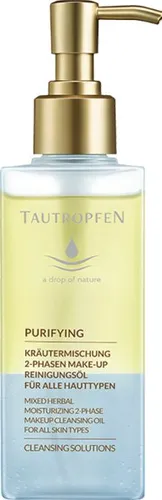 Tautropfen 2-Phasen-Reinigungsöl - Gesichtsreinigung mit 2-Phasen-Formel für gründliche Reinigung und sanften Make-up Entferner. Beruhigende natürliche Inhaltsstoffe wie Hamamelis und Jojoba nähren die Haut.