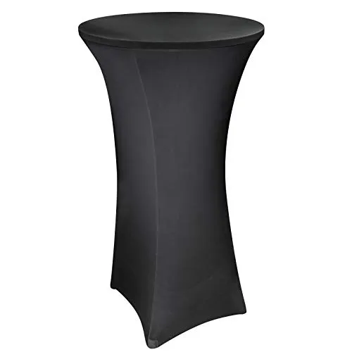 Stretch Stehtischhusse Stehtisch Bistrotisch Husse Überwurf 80x120 bis Ø 80 cm anthrazit