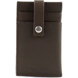 Marc O'Polo Leder Kartenetui Geldklammer W53 Copenhagen Card Holder Grey grau - Grau