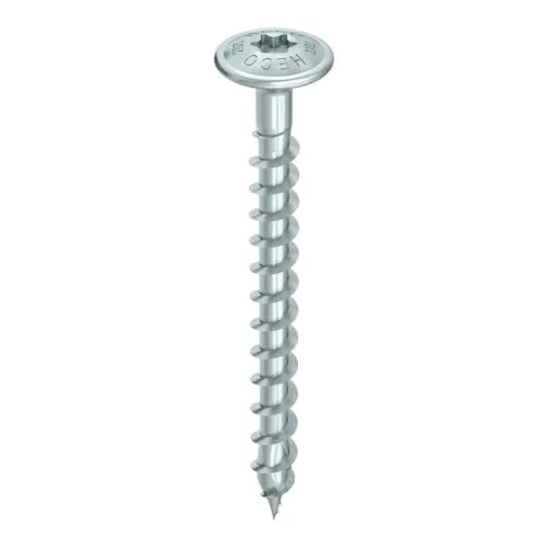 HECO-TOPIX-plus Rückwandschraube 4,0 x 40 mm, 500 Stück - Rückwandschraube für flächenbündige Montage, mit patentiertem Vollgewinde für spaltfreies Zusammenziehen von Holzbauteilen. Ideal für Möbelbau und CE-zertifiziert.