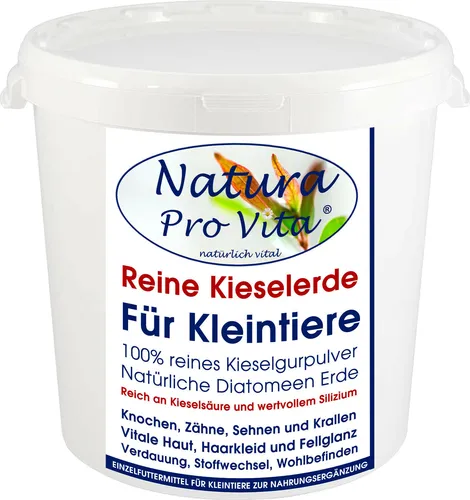 Kieselerde Nager Kaninchen reine Kieselgur Silizium Meerschweinchen Hase 500g