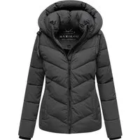 Marikoo Damen Winterjacke Sahnemausii XVI mit abnehmbarer Kapuze - Stylische Winterjacke für Damen mit abnehmbarer Kapuze, winddicht und warm. Praktische Taschen und modernes Design machen sie zum perfekten Begleiter an kalten Tagen. Erhältlich in verschiedenen Farben und Größen.