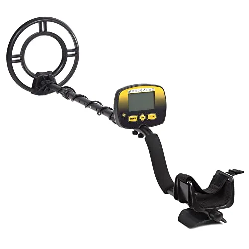 Maclean MCE995 Hunter - Drahtloser Metalldetektor mit wasserdichter Suchspule und LCD-Display, hohe Empfindlichkeit und Diskriminierungsfunktion für präzise Metallsuche