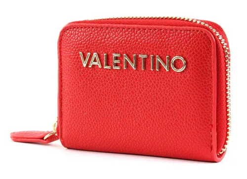VALENTINO Divina Zip Around Wallet XS Geldbörse Rosso Rot von Valentino