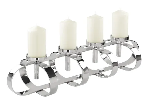 Fink Leuchter 4-flg. GORDEN in silber von Fink