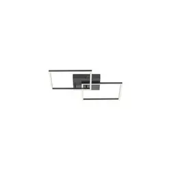Just Light. LED-Deckenleuchte Iven 53 cm x 53 cm Schwarz – Flexibles Lichtmanagement - Lampen mit modernem Design und CCT-Lichtmanagement, verstellbar von warmweiß bis tageslichtweiß, ideal für jede Raumgestaltung.