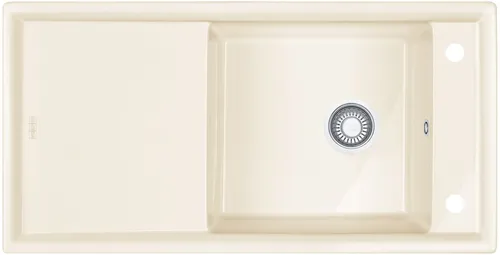 Franke Keramikspüle Magnolia Ambion ABK 611-100 - Reversible Keramikspüle für die Küche, 1000x510mm, mit praktischer Abtropffläche und elegantem weißen Design.