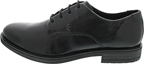 bugatti Schnürschuh schwarz 43 - Herren-Halbschuhe in Größe 43, aus hochwertigem Leder mit großem Tragekomfort und stilvollem Blockabsatz für jeden Anlass.