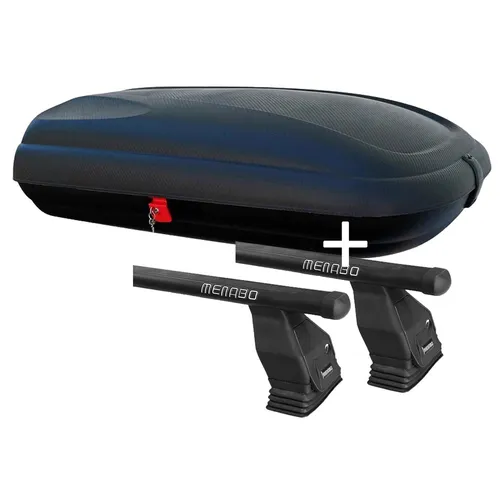 Dachbox BA320L+Dachträger Tema kompatibel mit Mercedes B W246 5Türer 12-18