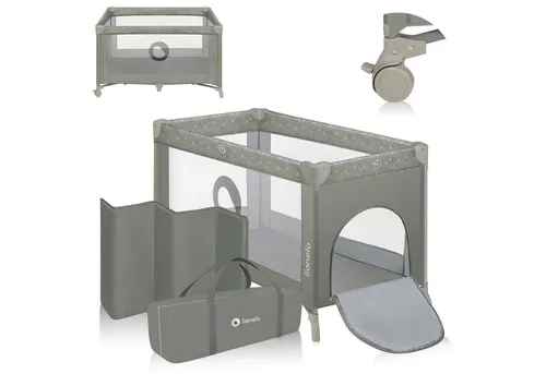 lionelo Baby-Reisebett Stefi 120x60 cm in beige von Lionelo