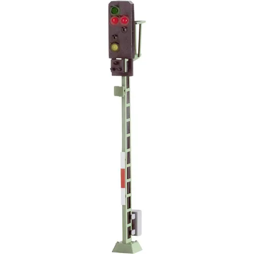 Viessmann Modelltechnik 4013A H0 Lichtsignal Ausfahrsignal Bausatz DB - Signale für Modellbahnen, vorbildgerechtes Ausfahrsignal mit gelben LEDs, ideal für Kinder und Jugendliche, Höhe: 79 MM.