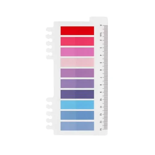 Haftnotizen in Ordinate 200 Stück Transparente Klebezettel, Haftstreifen, Haftmarker, selbstklebend, für Büro, Schule und Markierungen - Praktische Klebemarkierungen und Tabs (C-200 Stück Lavender)