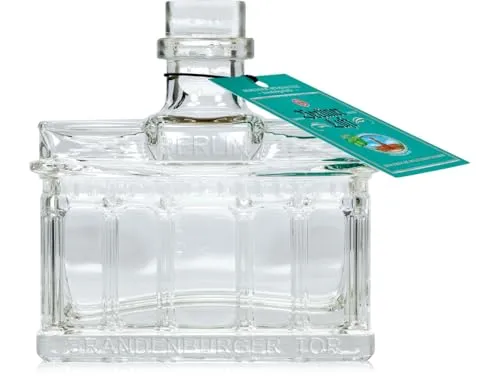 Berliner Luft Brandenburger Tor | Kultiger Pfefferminzlikör - Liköre – Frisch, klar & aromatisch mit 18% Vol. Ideal pur oder in Cocktails, vegan & glutenfrei, ein Stück Berlin in jeder Flasche!