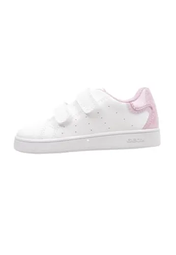 Geox Jungen Mädchen B ECLYPER Girl A Sneaker, White/Pink, 25 EU