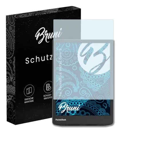 Bruni Schutzfolie kompatibel mit PocketBook InkPad Color 3 Folie, glasklare Displayschutzfolie (2X)