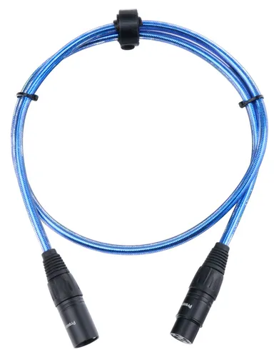 Pronomic Stage XFXM-Blue-1 Mikrofonkabel XLR 1 m Metallic Blue