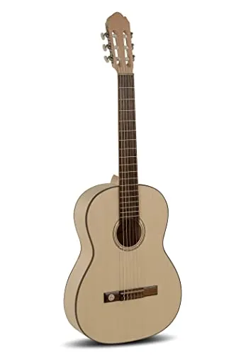 GEWA Pro Natura Silver 4/4 - Hochwertige Konzertgitarre - Gitarren, 4/4 Größe mit massiver Fichtendecke und edlem Ahornholz, perfekte Klangqualität und Verarbeitung, ideal für anspruchsvolle Musiker.