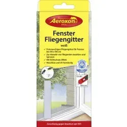 Aeroxon® Fenster-Fliegengitter 43442 , 1 Packung = 1 Fliegengitter, Farbe: weiß