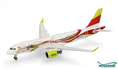 Herpa Wings airBaltic Airbus A220-300 YL-ABX 562850