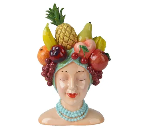 Kaemingk Deko-Topf Früchte Polyresin 23 cm von Kaemingk