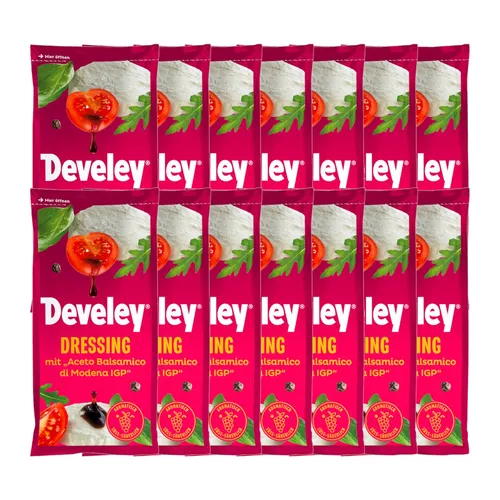 Develey Balsamico Salatdressing mit fruchtiger Note 75ml 14er Pack
