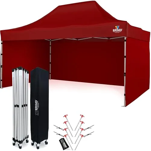 Economic Star Faltpavillon Rot 3x4,5m in rot von BRIMO