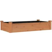 vidaXL Hochbeet mit Einsatz aus massivem Tannenholz 120x60x25 cm - Hochbeet aus massivem Tannenholz, ideal für Gartenliebhaber. Mit praktischem Einsatz für optimalen Pflanzenschutz und offenen Boden für beste Entwässerung.
