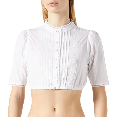 Stockerpoint Damen B-7086 Dirndlbluse, Weiß, Größe 36 - Trachtenblusen mit elegantem Design und angenehmem Tragegefühl, ideal für festliche Anlässe oder als stilvolle Ergänzung zum Dirndl.