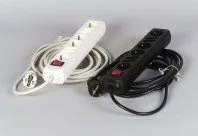 Rev Ritter 00124825 Steckdosenleiste, 8 Steckdosen, mit Schalter, 5 m, Schwarz