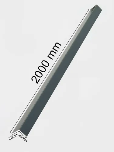 Alu Winkelblech Kantblech, Winkel 90° Alu L-Winkel 25 mm Anthrazit Grau RAL 7016