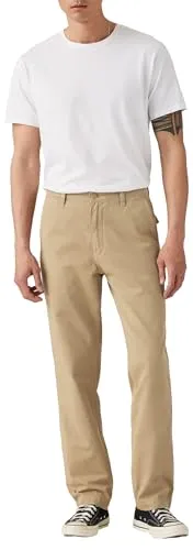 Levi's XX Chino Authentic RLX Sand Khaki - Wanderhose aus strapazierfähigem Material, maschinenwaschbar und perfekt für Outdoor-Abenteuer.