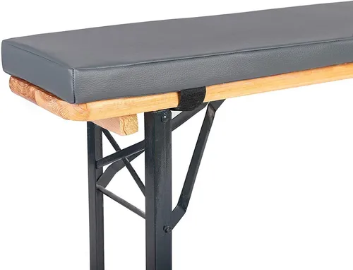 TexDeko Bierbankauflage - Komfortable Polsterung für Bierzeltgarnitur - Bankauflagen für Festzeltgarnituren mit Reißverschluss, sorgen für hohen Komfort und einfaches Waschen. Ideal für lange Feiern! Maße: 220x25x4cm.