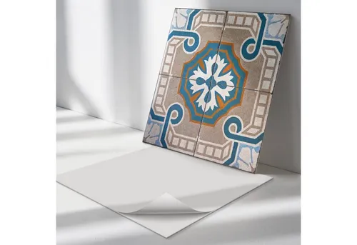 Tulup Wandtattoo Vinylfliesen Mosaikmuster mit Ornamenten Fliesensticker (20 St)