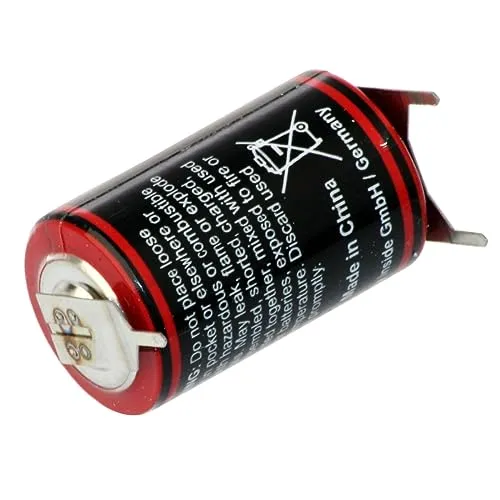 kraftmax Lithium 3,6V Batterie LS14250 1/2 AA - Zelle mit Pins +/-