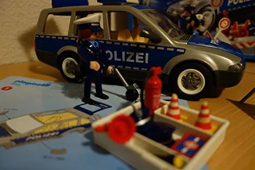 PLAYMOBIL® 4259 Polizei-Einsatzwagen - Spielfigur Spielsets mit beweglichen Teilen und authentischen Zubehör für spannende Polizeieinsätze im Kinderzimmer.